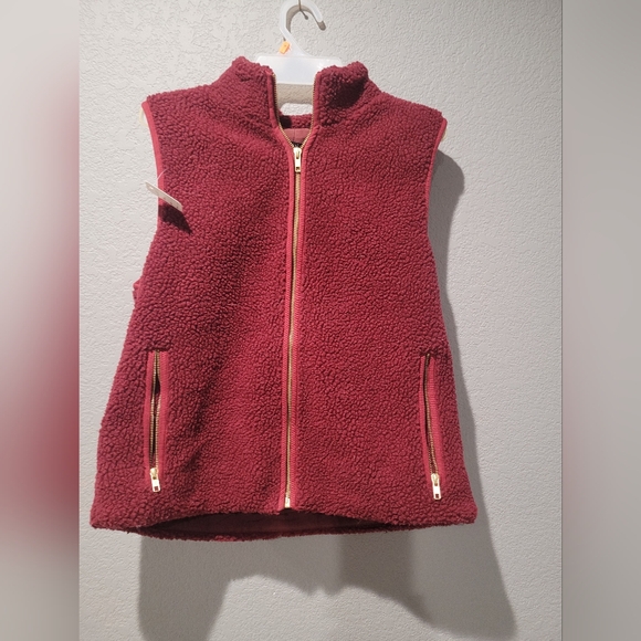 Wine color J. Crew vest size medium - Picture 1 of 6